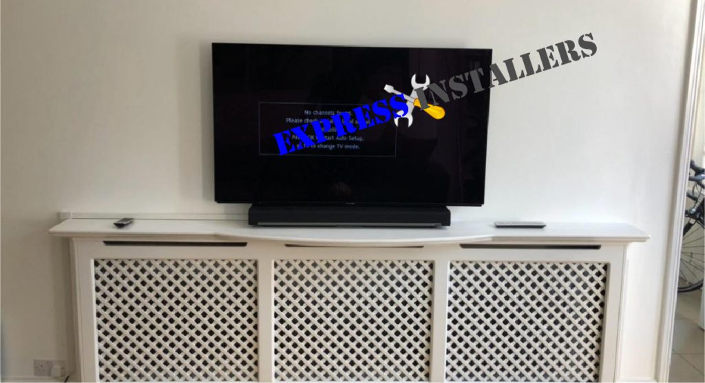 TV Above a Radiator Cover