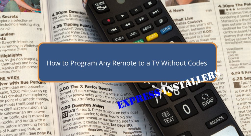 How to Program Any Remote to a TV Without Codes