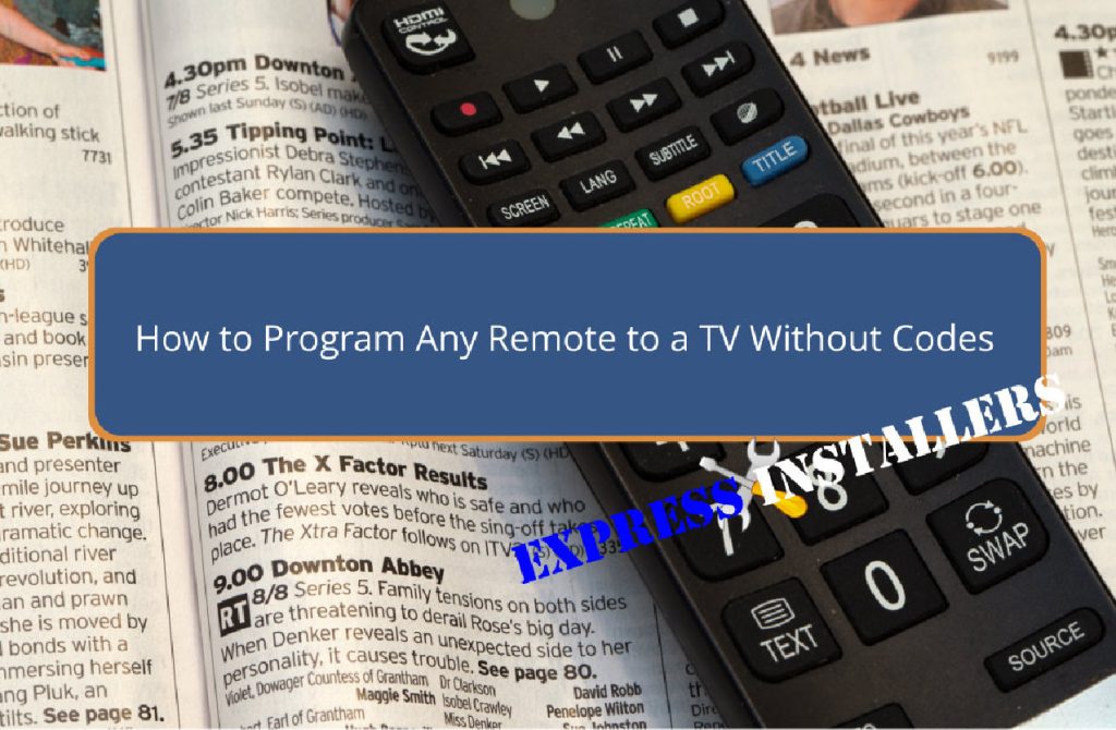 How to Program Any Remote to a TV Without Codes