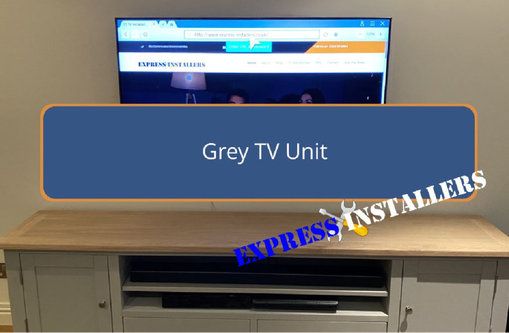 Grey TV Unit