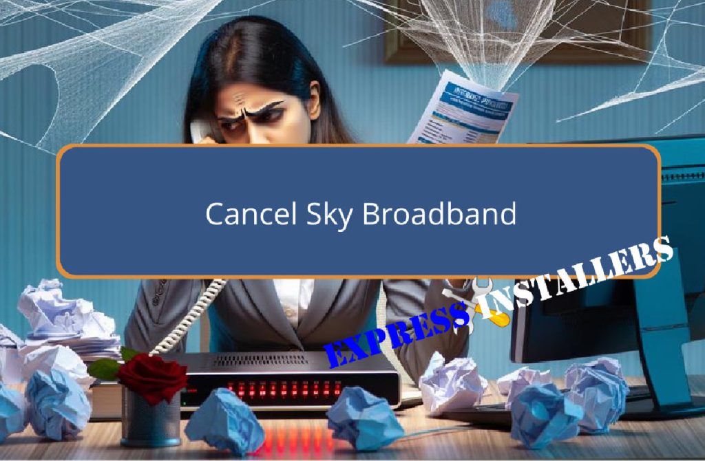 terminate sky broadband service