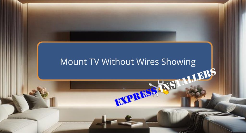 How to Mount TV on Wall Without Wires Showing