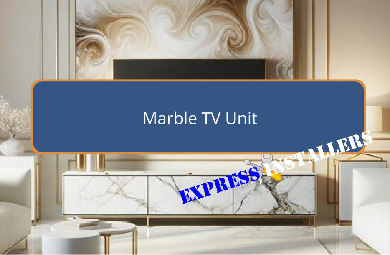 modern marble tv unit