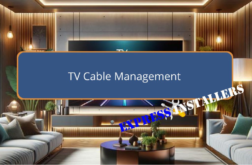 organizing cords for tv