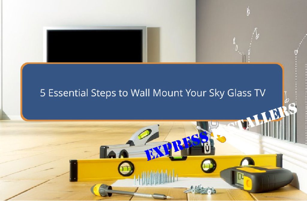 wall mount sky glass tv