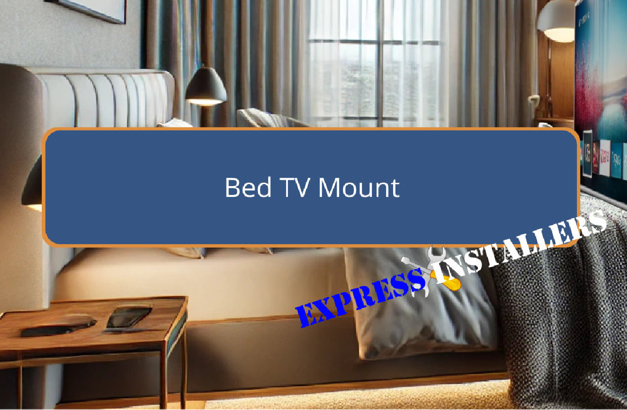 wall mounted bed tv setup