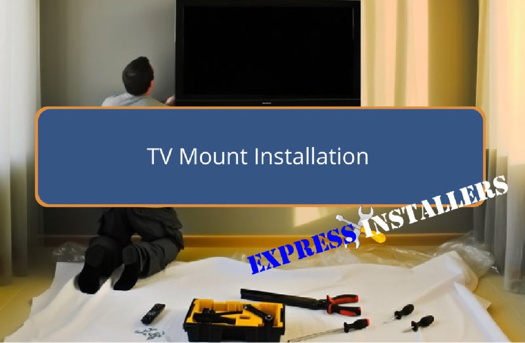 tv wall bracket setup