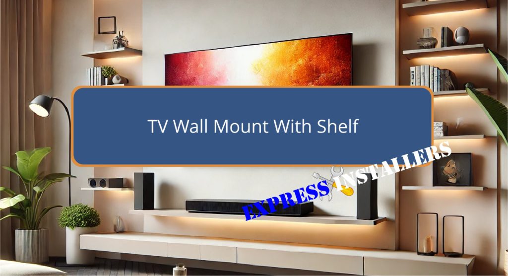 TV Wall Mount With Shelf