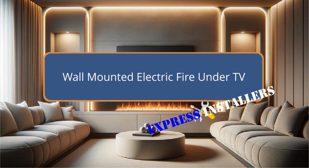 Wall Mounted Electric Fire Under TV