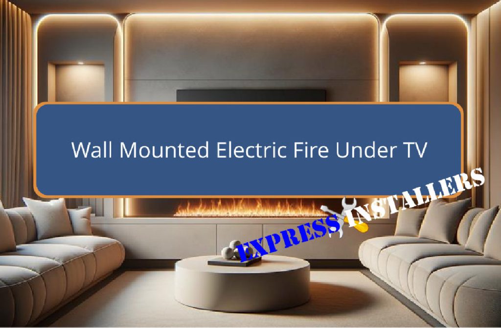 Wall Mounted Electric Fire Under TV